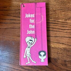 1961 Jokes for the John 1st Ed joke book HC Vintage Illustrated Adult Cult Retro